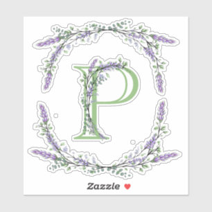 Monogram P Lavender Eucalyptus