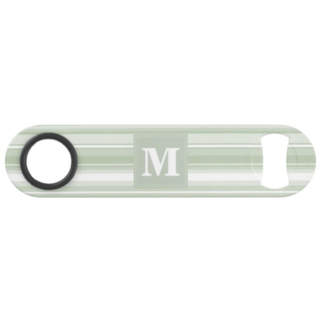 Monogram pale green stripes (Front (Horizontal))