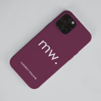 Monogram Pastel Elegant Feminine Minimalist Case-M
