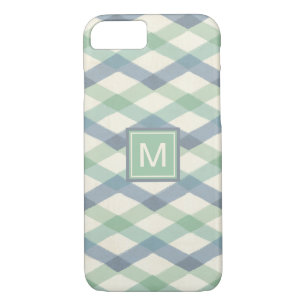 Monogram Pastel Geometric Pattern iPhone 8/7 Case