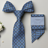 Monogram Pastel Navy Blue Vintage Floral Men's
