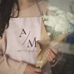 Monogram Pastel Pink Minimal Apron<br><div class="desc">Elevate your kitchen style with this Monogram Pink Minimalist Apron. Featuring a sleek and simple design, this apron combines functionality with elegance, making it perfect for both home cooks and professional chefs. The customisable monogram adds a personal touch, ensuring that you cook in style. Made from durable materials, this apron...</div>