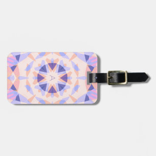 Monogram Pastel Purple Pretty Pink Magic Star Girl Luggage Tag