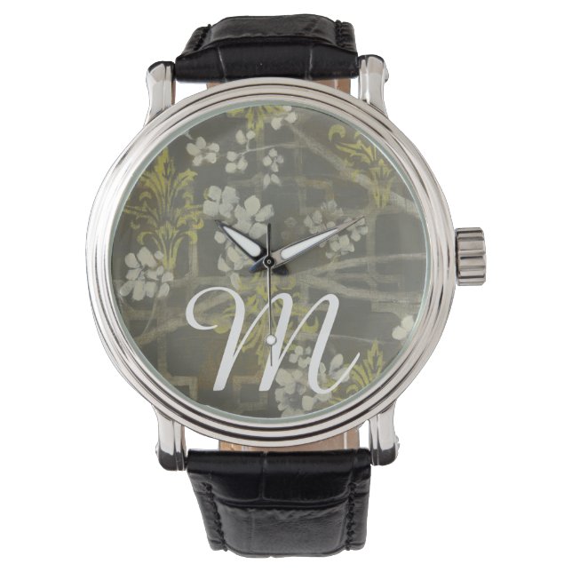 Monogram | Patterned Blossom Branch I Watch (Front)