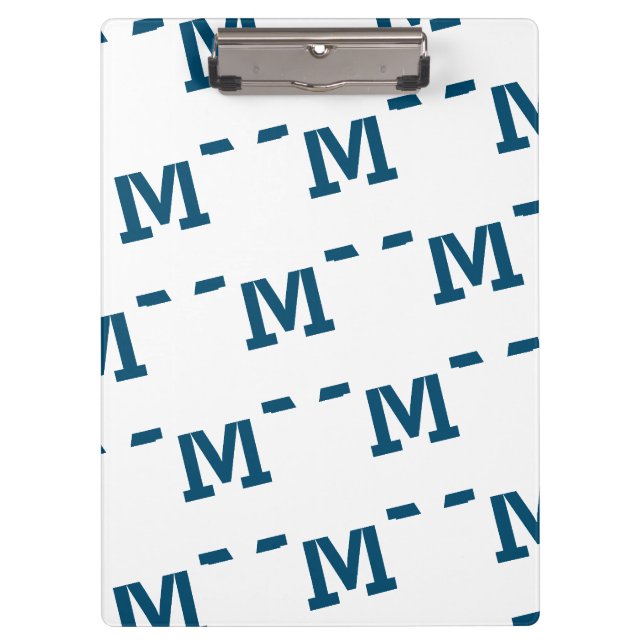 Monogram Patterned  Clipboard (Front)