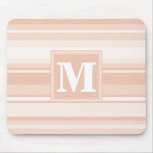 Monogram peach stripes mouse mat