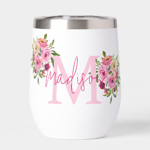 Monogram Personalise Watercolor Floral