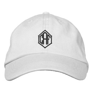 Monogram Personalised Block Font Embroidered Hat
