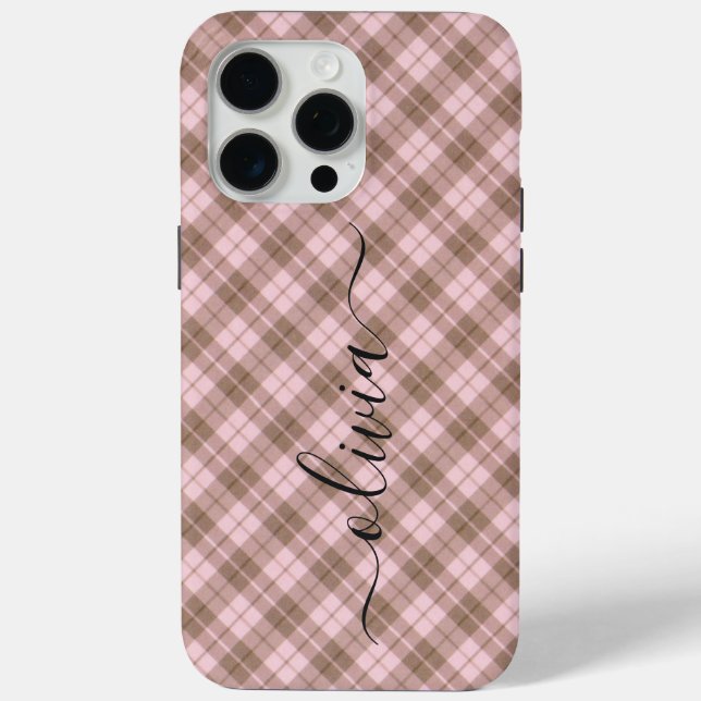Monogram Personalised Case-Mate iPhone Case (Back)