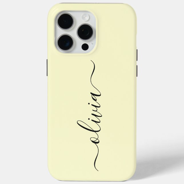 Monogram Personalised Case-Mate iPhone Case (Back)