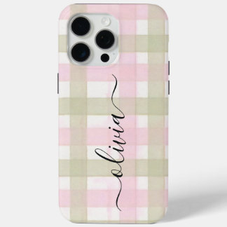 Monogram Personalised iPhone 15 Pro Max Case