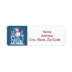 Monogram Personalised Christmas Label