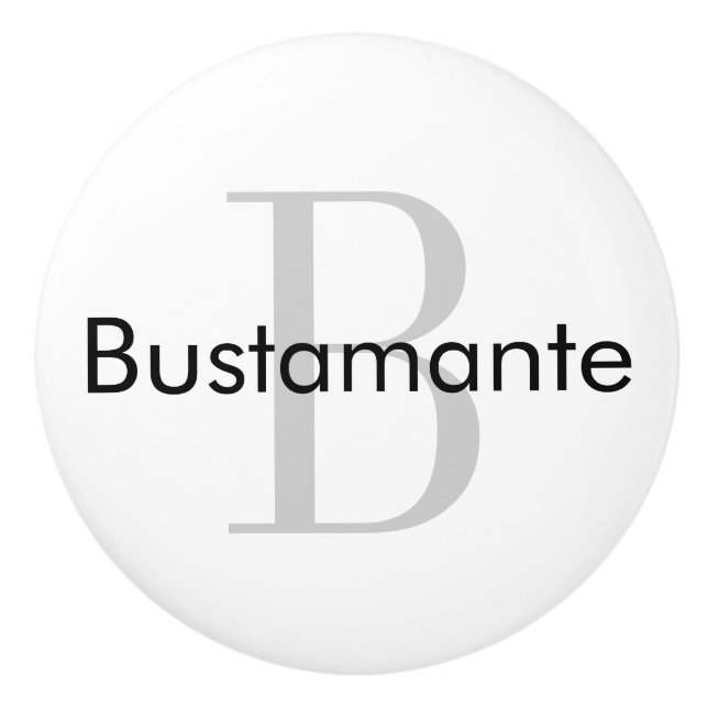 Monogram Personalised Drawer Knob (Front)