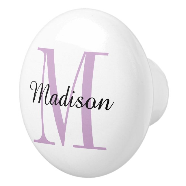 Monogram Personalised Drawer Knob (Right)