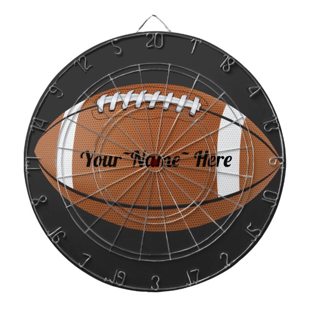 Monogram personalised football dartboard (Front)