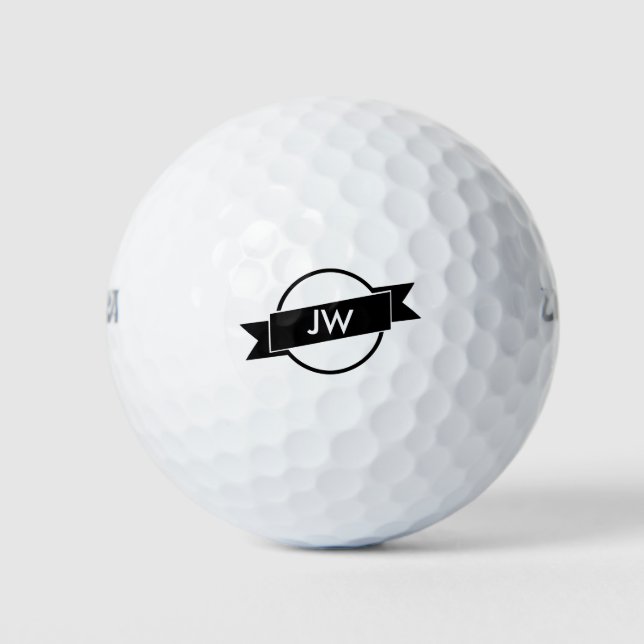 Monogram Personalised Golf Balls (Front)