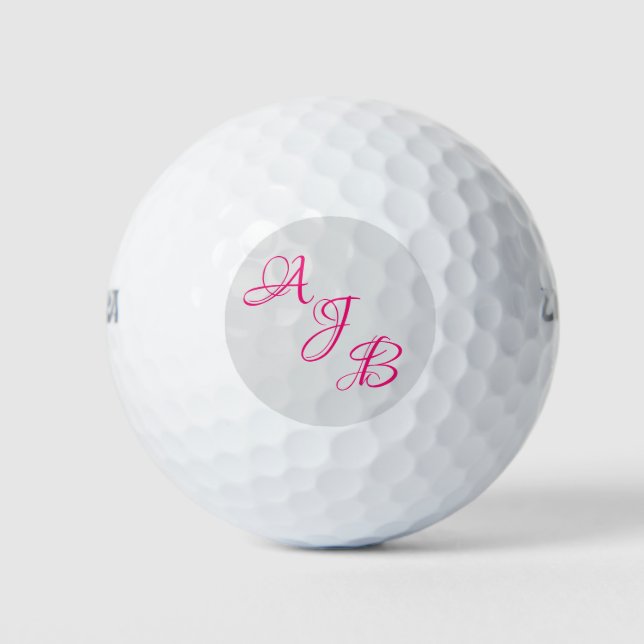 Monogram personalised golf balls (Front)