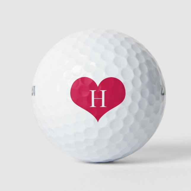 Monogram Personalised Golf Balls (Front)