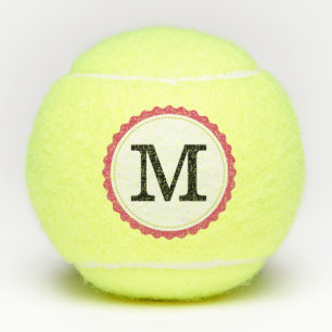Monogram Personalised Modern #3 Tennis Balls