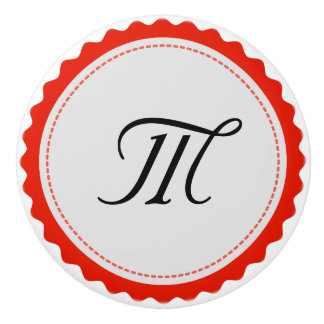 Monogram Personalised Modern #6 Ceramic Knob