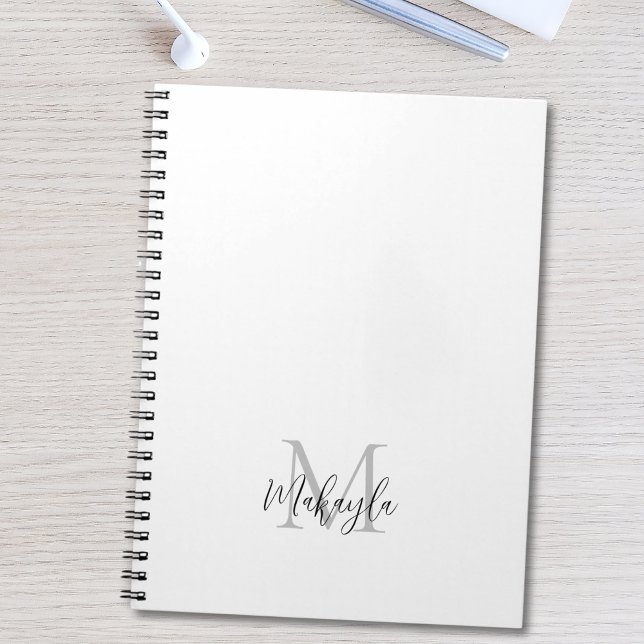 Monogram Personalised Name Notebook (Creator Uploaded)