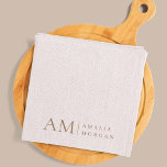 Monogram Personalised Pink Initial And Name  Tea Towel<br><div class="desc">Add a touch of elegance to your bathroom or beach day with our Minimalistic Monogram Personalised Pastel Pink Towel. Featuring a soft pastel pink background, this luxurious towel is adorned with a sleek monogram initial and your custom name in a modern font. Perfect for everyday use, gym sessions, or lounging...</div>