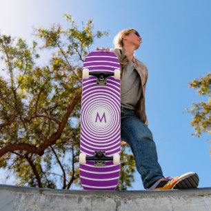 Monogram Personalised Skateboard Your Colour Lette
