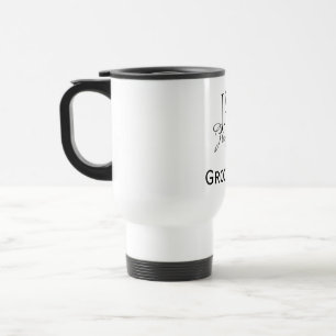 Monogram personalized groomsman best man name date travel mug