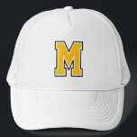Monogram Personalized Varsity  Trucker Hat<br><div class="desc">Easy to make your own Monogram Personalized Varsity personalized cap from Ricaso  - change text to suit your needs. A perfect personal gift idea. Available in a large range of styles to suit your requirements. Elevate your gift giving with monogrammed personalized custom made hats</div>