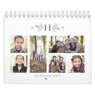 Monogram photo calendar