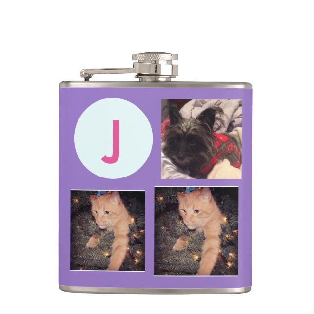 Monogram/Photos Hip Flask (Front)