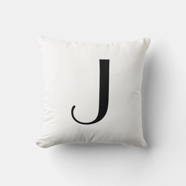Monogram Pillows Letter J (Front)