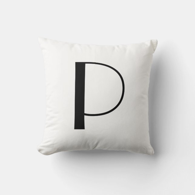 Monogram Pillows Letter P (Front)