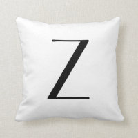 Monogram Pillows Letter Z