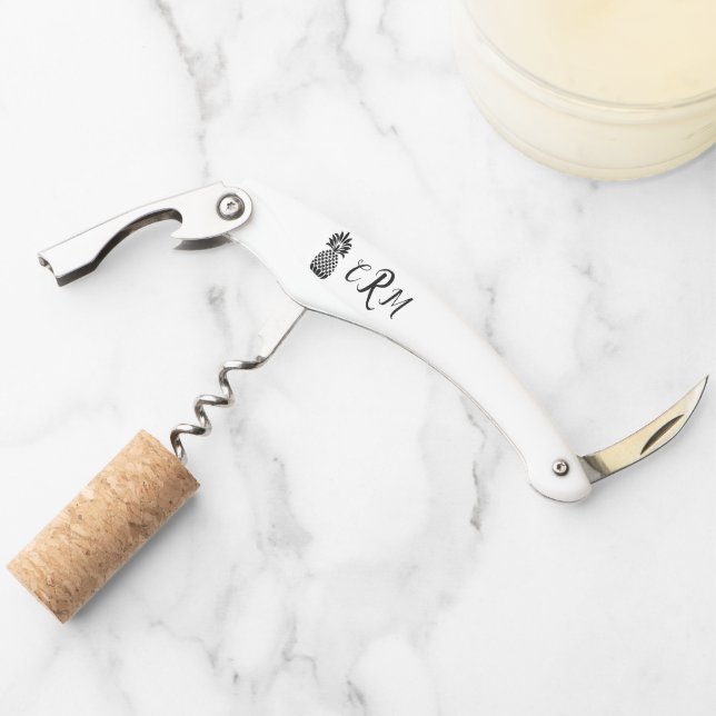 Monogram Pineapple Wine Key Corkscrew (Front)