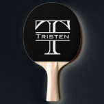 Monogram Ping Pong Paddle<br><div class="desc">This design may be personalised in the area provided by changing the photo and/or text. Or it can be customised by clicking Personalise this Template and then choosing the click to customise further option and delete or change the colour of the background, add text, change the text colour or style,...</div>
