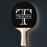 Monogram Ping Pong Paddle<br><div class="desc">This design may be personalised in the area provided by changing the photo and/or text. Or it can be customised by clicking Personalise this Template and then choosing the click to customise further option and delete or change the colour of the background, add text, change the text colour or style,...</div>