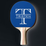 Monogram Ping Pong Paddle<br><div class="desc">This design was created through digital art. It may be personalised by clicking the customise button and changing the colour, adding a name, initials or your favourite words. Contact me at colorflowcreations@gmail.com if you with to have this design on another product. Purchase my original abstract acrylic painting for sale at...</div>