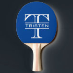 Monogram Ping Pong Paddle<br><div class="desc">This design was created through digital art. It may be personalised by clicking the customise button and changing the colour, adding a name, initials or your favourite words. Contact me at colorflowcreations@gmail.com if you with to have this design on another product. Purchase my original abstract acrylic painting for sale at...</div>