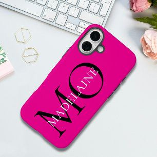  Monogram Pink Black Personal  iPhone 16 Plus Case