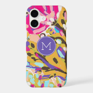 Monogram Pink Boho Floral I