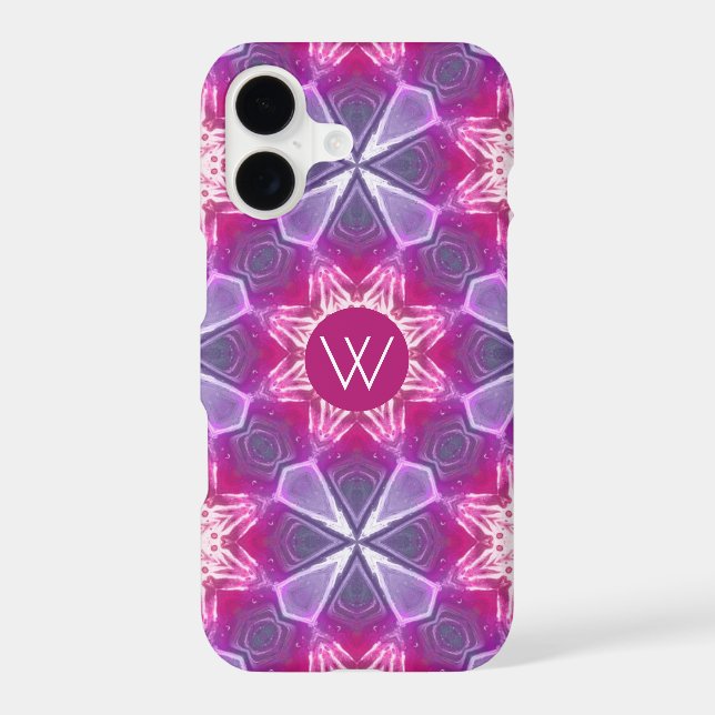 Monogram Pink Boho Pattern (Back)