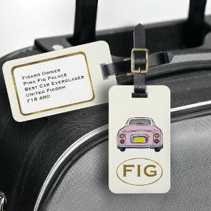 Monogram Pink Figaro Car Figarations Luggage Tag
