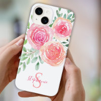 Monogram Pink Floral