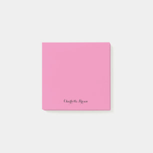 Monogram Pink Modern Minimalist Feminine Post-it Notes