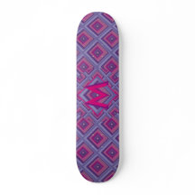 Monogram Pink Purple Diamond Pattern Asymmetrical 