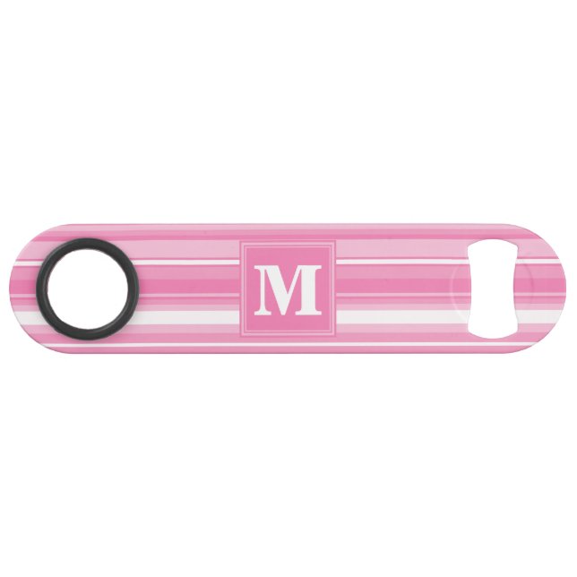 Monogram pink stripes (Front (Horizontal))
