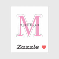 Monogram Pink Your Name Special Gift Beloved Ones