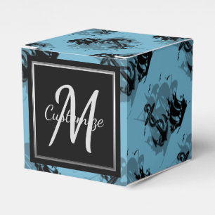 Monogram Pirate Ship & Anchor Cube Favour Box 7