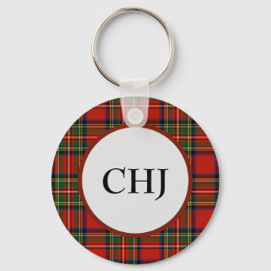 Monogram Plaid Key Ring